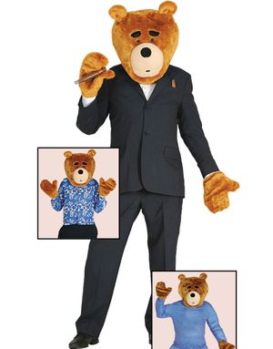 Ted Inspireret Kostumesæt med Hoved og Hænder