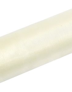 LYS CREMEFARVET Gennemsigtig Organzaløber 16 cm x 9 meter