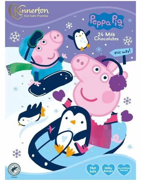 Peppa Gris Sjokolade-Adventskalender 40 gram
