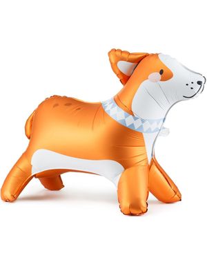 Corgi Hund Folieballon 88x70 Cm - Dog Party