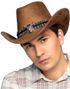 Brun Cowboyhat med Snor og Emblem