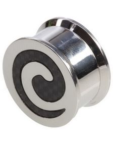 Carbon Fiber Round and Round Piercing Plug