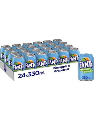 24 stk Fanta Ananas og Granateple 330 ml - Helt Brett