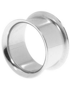 Simple Silver - Sølvfarvet Piercing Tunnel