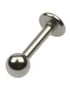 Silver Ball Labret Piercing