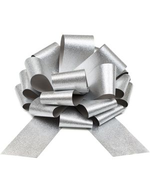 1 stk Sølvfarget DIY Sløyfe 30 cm