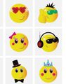 6 stk Små Smileys Tatoveringer