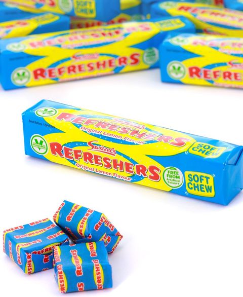 1 stk Swizzels Refreshers Chew Blocks med Citronsmag 43 gram