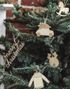 10 stk Tags i Treverk med 5 Forskjellige Juledesign