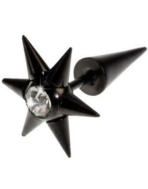 Star Bling - Sort Fake Piercing