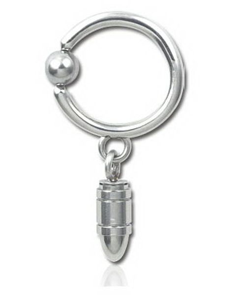 Hængende Patron Sølv - 1.6 x 12 mm BCR Piercing