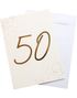 50 År - Kjempestort Gratulasjonskort med Konvolutt i A4 Format