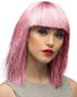 Crazy Pink - Skinnende Rosa Parykk