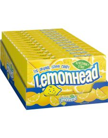 12 stk Lemonhead Original - Sure og Søde Citronslik - Hel Kasse 1,7 kg (USA Import)