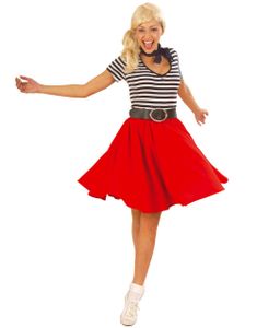 Rockabilly Swing Skørt - Rød