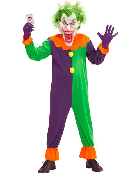 Evil Joker Børnekostume med Maske