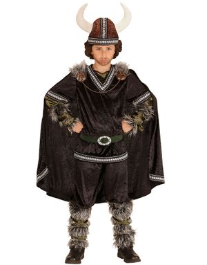Herskende Viking - Komplet Børnekostume med Hat