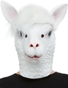 Heldækkende Lama Latexmaske