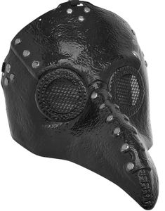 Svart Plague Doctor Maske