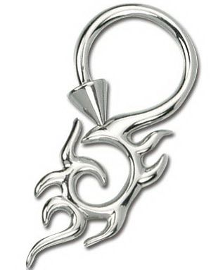 Evil Tribal BCR Piercing - 1.6 x 12 mm