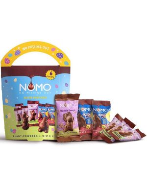 NOMO Easter Hunt Pack - Veganske Chokoladefigurer Med Cookie Dough Og Crisp 88 Gram