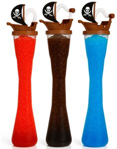 3 stk 400 ml Slushsbæger Piratskib