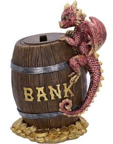 Dragon Heist - Dragefigur på Tønne 14 cm