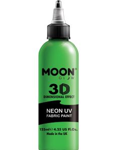 Stor Grøn Neon UV/Blacklight Tekstilmaling 125 ml