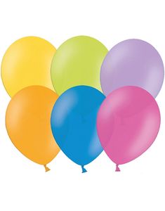 10 stk 30 cm - Flerfarvede Balloner