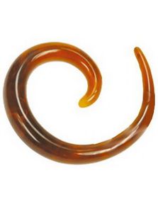 Curl Akryl - Brun Ørepiercing