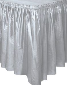 Sølvfarget Bordskjørt 73x426 cm