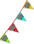 8 meter Holografisk Banner med Tallet 50