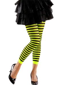 Stribede Sorte og Gule Tights