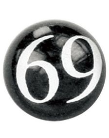 69 - Sort Dermal Anchor Kugle