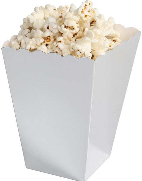 6 Sølv Bægre Til Popcorn