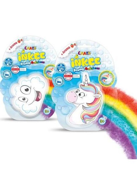 Craze Inkee Assorteret Regnbue Enhjørning/Sky Badebombe
