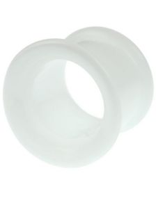 Hvid Pyrex Piercing Tunnel