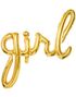 Girl - Gullullfarget Folieballonger 30 cm