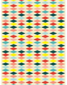 Papirduk Sirkus Diamant Mønster 120x180 cm - Circus Party