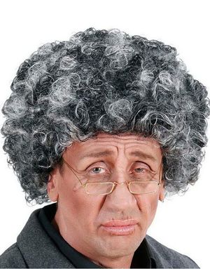 Grampa Afro - Grå Paryk