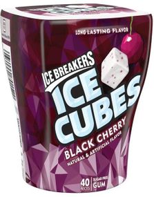 Ice Breakers Ice Cubes Black Cherry - Firkantet Tyggegummi med Kirsebærsmak (USA Import) 92 g