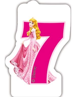Disney Prinsesse Kagelys med 7 Tal