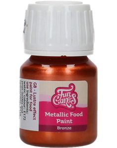 FunCakes Spiselig Bronse Metallic Maling 30ml
