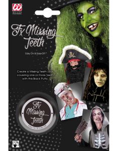 Missing Teeth - Sort Tandfarve