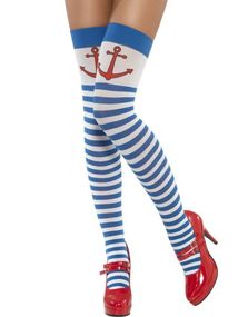 Sailor - Blå/Hvid (Strømper)