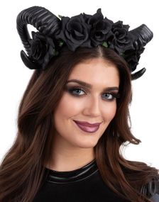 Svarte Demonhorn med Blomster