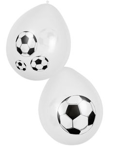 6 stk 25 cm Balloner - Fodboldparty