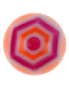 Hexagonal - Orange Akrylkugle