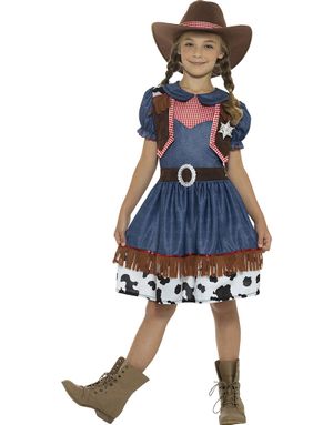 Texas Cowboykostume til Pige 2 Dele