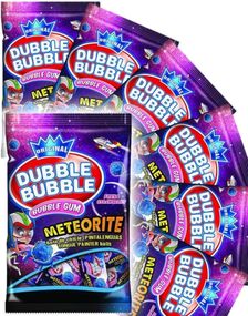 12 stk Dubble Bubble Meteorite - Tungefargende Jordbærtyggegummi - Hel Eske 1,02 kg